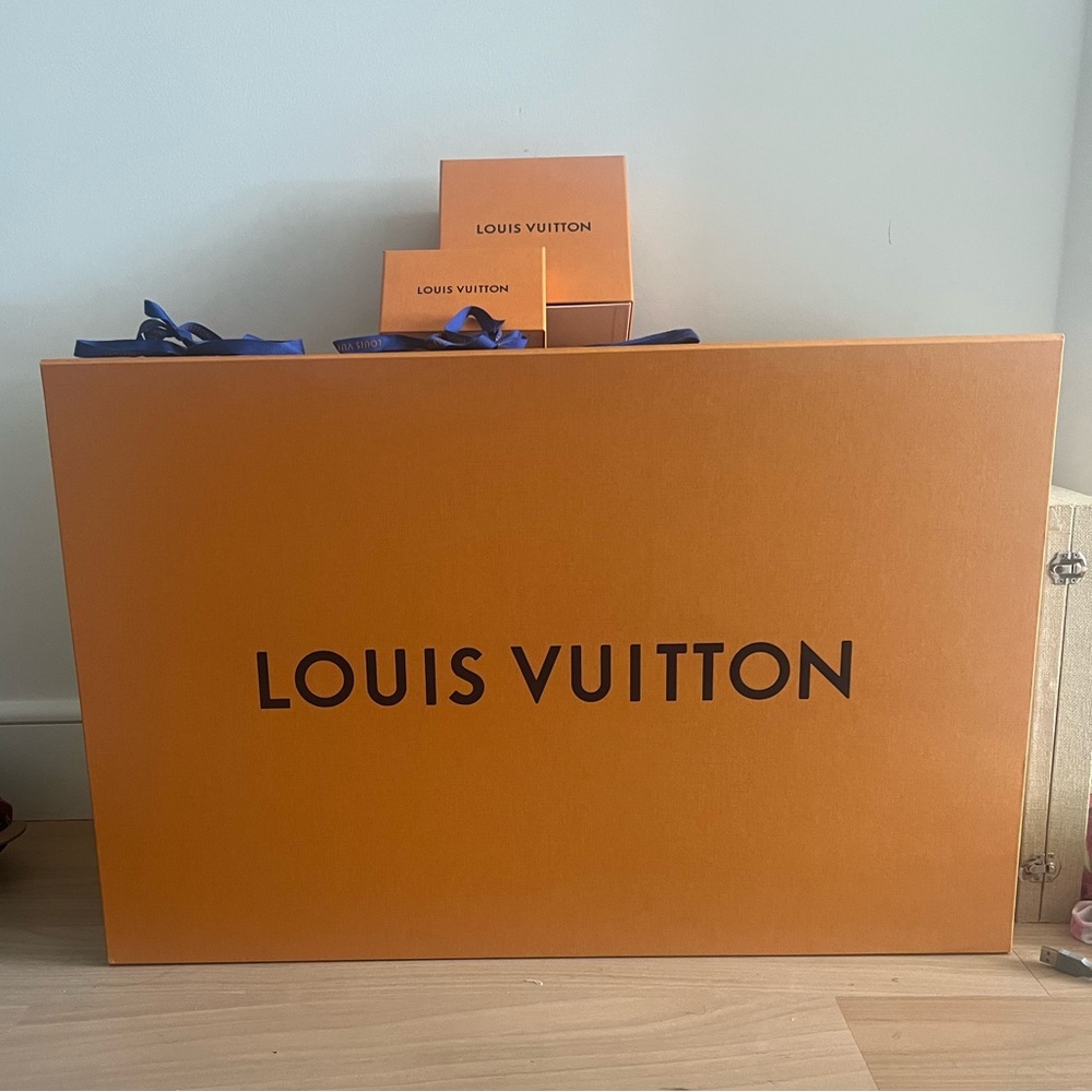 Louis Vuitton box for sale. 1 large one and two small for bracelet or earrings.